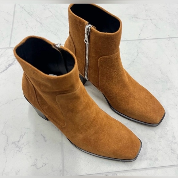 Closeout!▪️NIB Rag & Bone Axel Mid Booties in Cinnamon Suede - Picture 4 of 6